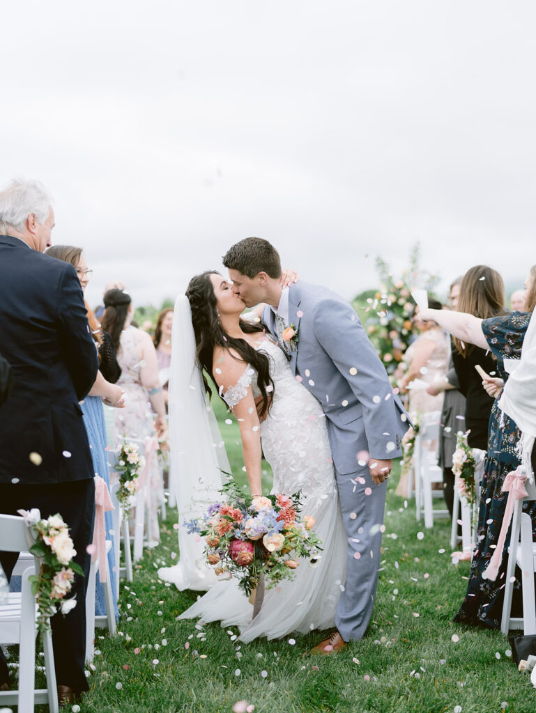 Simple ways to add flowers to your wedding design