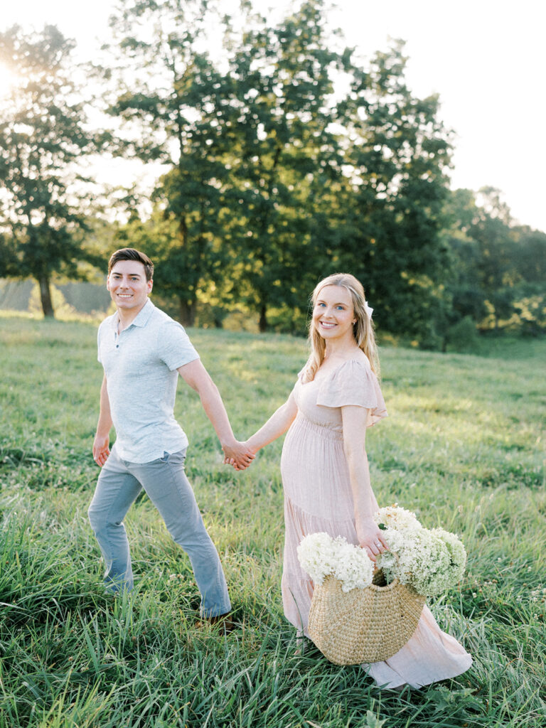 summertime maternity session Charlottesville Film Photographer